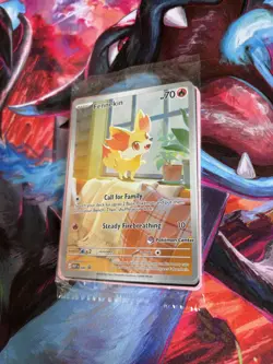 Pokemon TCG Fennekin 080 ETB Promo Pokemon Center Stamped SEALED Chaos Rising - Image 2