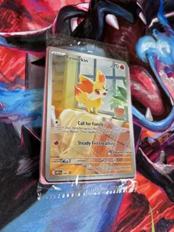 Pokemon TCG Fennekin 080 ETB Promo Pokemon Center Stamped SEALED Chaos Rising - Image 3