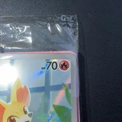 SEALED Fennekin 080 | Pokemon Center Stamped | Chaos Rising Promo | English TCG - Image 3