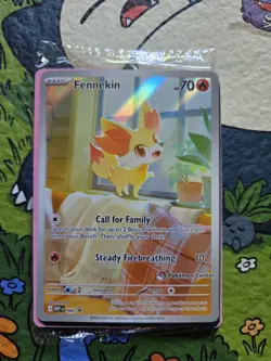 Fennekin 080 Chaos Rising Pokemon Center Stamped Promo SEALED - Image 1