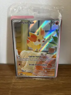 Pokemon TCG - Fennekin 080 Pokemon Center Stamped Promos Chaos Rising SEALED - Image 1
