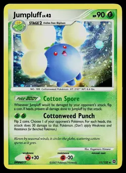 Pokemon Card - Jumpluff Secret Wonders 11/132 Holo Rare - Image 1