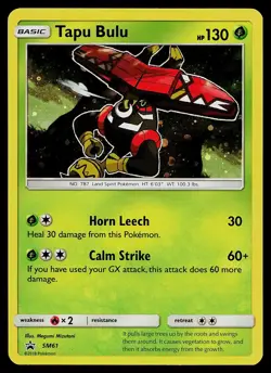 Pokemon Card - Tapu Bulu - Sun & Moon Promo SM61 Holo Promo - Image 1