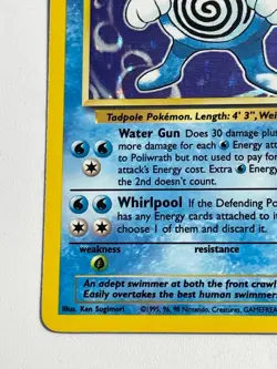 Pokemon Base Set Poliwrath 13/102 Holo Rare WOTC Vintage Card LP - Image 4