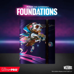 Foundations 9-Pocket PRO-Binder for MTG - Hot Pink, Acid-Free Card Holder - Image 1