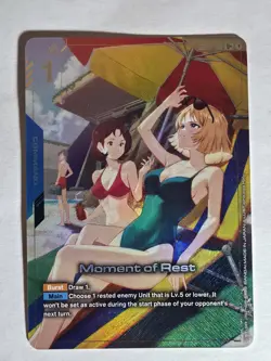 Moment of Rest GD04-102 U+ NM Gundam Card Game Phantom Aria - Image 1