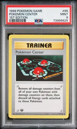 1999 POKEMON BASE SET 1ST EDITION #85 POKEMON CENTER PSA 9 - Image 1