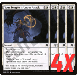 MTG Your Temple Is Under Attack (Battle for Baldur's Gate) 052/361 (NM) (4X) - Image 1