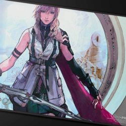 Magic: The Gathering Final Fantasy Black Stitched Playmat - 24"x13.5" - Image 1