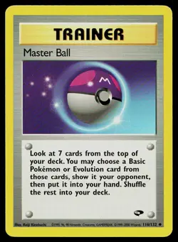 Pokemon Card Gym Challenge Master Ball 116/132 Uncommon - Image 1