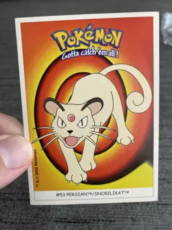 Carte Pokemon Dunkin Boomer #53 Persian 2000 Nintendo OCCASION - Image 4
