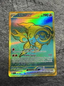 Pokemon TCG Chi-Yu EX 241/091 Sv: Paldean Fates Holo Card NM-M Card - Image 1