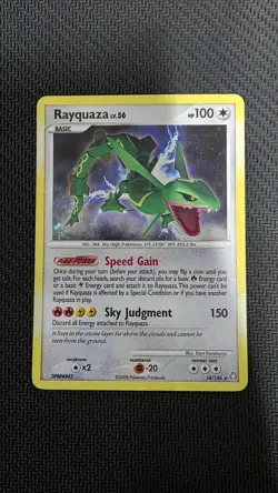 Pokemon Rayquaza Legends Awakened Holo Rare Full Art Basic 14/146 English - Image 1
