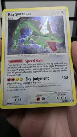 Pokemon Rayquaza Legends Awakened Holo Rare Full Art Basic 14/146 English - Image 3