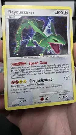 Pokemon Rayquaza Legends Awakened Holo Rare Full Art Basic 14/146 English - Image 4