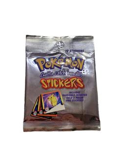 1999 Pokemon Vintage Artbox Stickers Series 1 Booster Pack Factory Sealed NEUF - Image 2