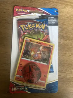 Pokemon - BATTLE STYLES Single Pack Blister Charmander promo swsh 092 NEW Sealed - Image 1