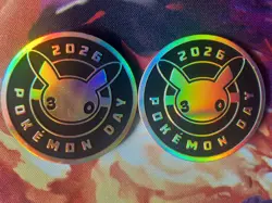 Pikachu 2026 Pokemon Day 30th Anniversary Coin Lightly Played (x1) - Image 2