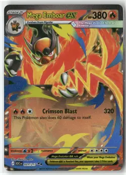 Mega Emboar Ex Pokemon NM Ascended Heroes - Image 1
