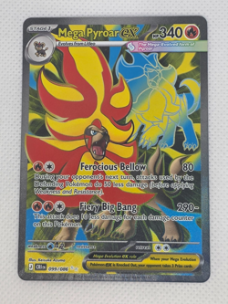 Mega Pyroar ex 099/086 UR Ultra Rare Pokemon Chaos Rising ME04 - NM - Image 1