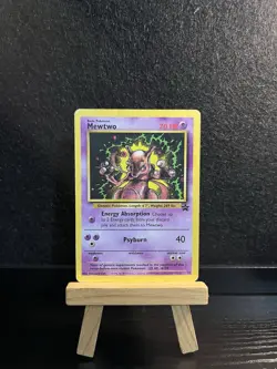Pokemon - Mewtwo - 14 - WOTC Black Star Promos - Non Holo Promo HP/Damaged - Image 1