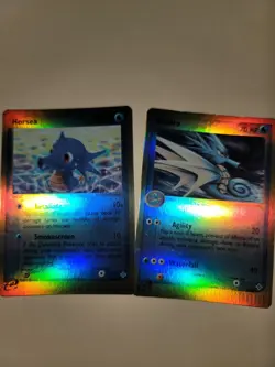 Seadra + Horsea Reverse Holo Pokemon Dragon LP to NM - Image 1
