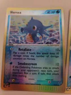 Seadra + Horsea Reverse Holo Pokemon Dragon LP to NM - Image 3