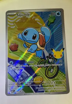 Pokemon Squirtle 039 First Partner Illustration Full Art Holo Promo - Image 1