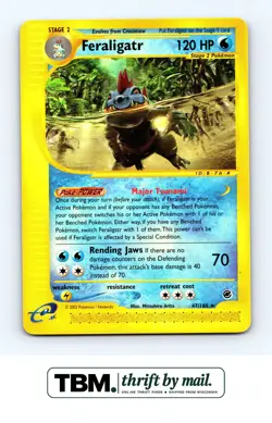 2002 Pokemon Expedition #047/165 Feraligatr (47) - Image 1