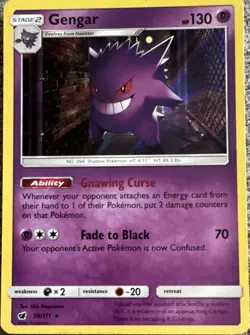 Gengar SM Crimson Invasion 38/111 Rare Regular English 130 HP Stage 2 - Image 1