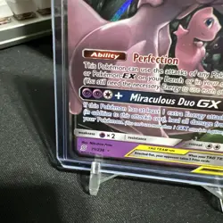 Pokemon Sun & Moon - Unified Minds Mewtwo & Mew GX Tag Team 71/236 Holo - Image 4