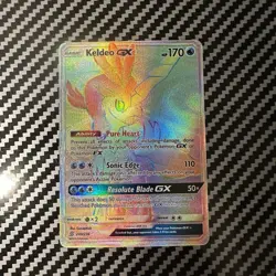 Pokemon Keldeo GX 240/236 Sm-Unified Minds Holo Secret Rare Full Art Rainbow NM - Image 1