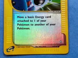 Pokemon Reverse Holo eReader Trainer Energy Switch - Aquapolis – 120/147 – MP - Image 4