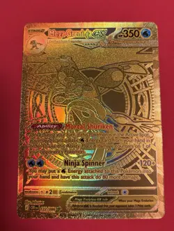 Pokemon TCG Chaos Rising Mega Greninja Ex GOLD 122/086 English - Image 1