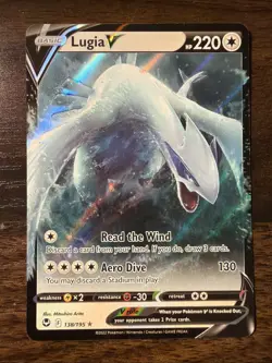 Pokemon TCG Lugia V Ultra Rare Holo 138/195 Silver Tempest 220 HP 2022 - NMT - Image 1