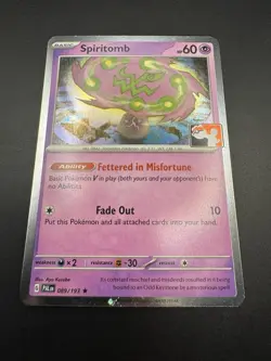 Spiritomb 089/193 Pokemon Play! Prize Pack Series 4 Cosmos Holo TCG - NM - Image 4