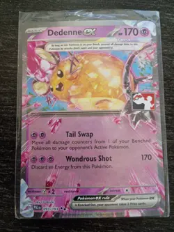 Dedenne Ex Pokemon TCG Prize Pack Series 4 Play Stamp 093/193 - Image 1