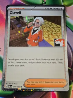 Pokemon TCG Prize Pack Stamped Cosmo Holo Clavell 177/193 NM - Image 1
