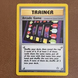 Pokemon Arcade Game Neo Genesis Rare Trainer 1st Edition 83/111 Regular English - Image 1