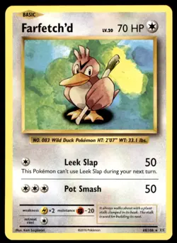 Farfetch'd 68/108 Rare Evolutions Pokemon Lightly Played - Image 1