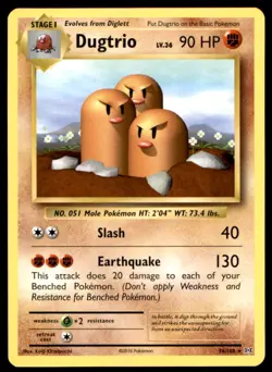 Dugtrio 56/108 Rare Evolutions Pokemon Lightly Played - Image 1