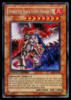 Horus The Black Flame Dragon LV8 - EEN-ENSE1 LP Elemental Energy YuGiOh Limited - Image 1