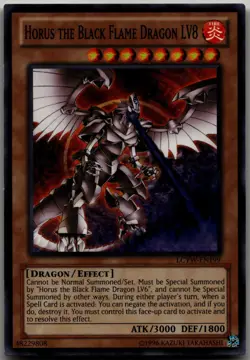Horus the Black Flame Dragon LV8 Common Legendary Collection 3: Yugi's World LCY - Image 1