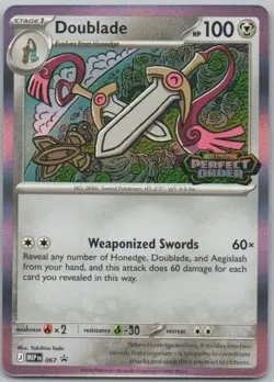 Doublade - 067 067 Mega Evolution Promo Stamp Metal Pokemon Card NM - Image 1
