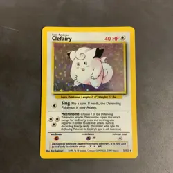 Pokemon Clefairy Rare Base Set 5/102 Vintage 1999 Card - Image 1
