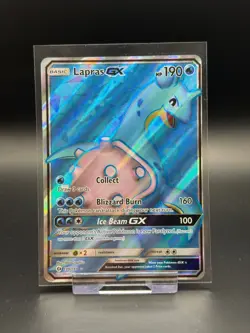 Lapras GX 139/149 Sun & Moon Base Set NM Pokemon Card TCG Full Art - Image 1