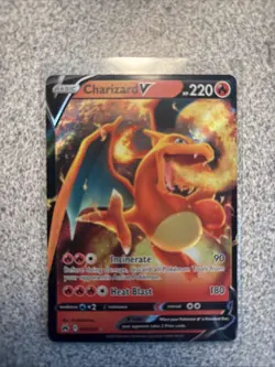 Pokemon TCG Charizard v Crown Zenith Holo Ultra Rare Card 018/159 - Image 1