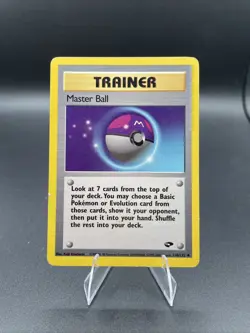 Pokemon Master Ball 116/132 Gym Challenge Trainer Uncommon English Card - Image 1