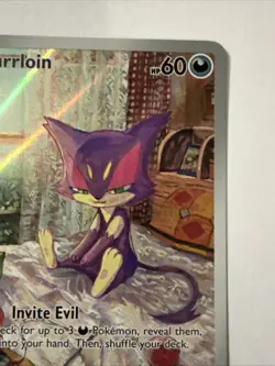 Pokemon TCG Purrloin Card 136/086 Illustration Rare, Sv: White Flare - Image 3