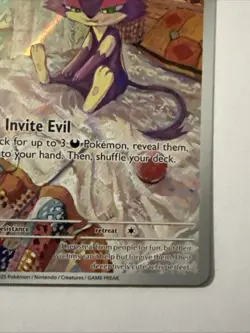 Pokemon TCG Purrloin Card 136/086 Illustration Rare, Sv: White Flare - Image 4